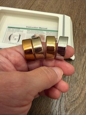 Oura Ring 4 Cover Set in Gold and Silver - size 8 Wearable Accessory